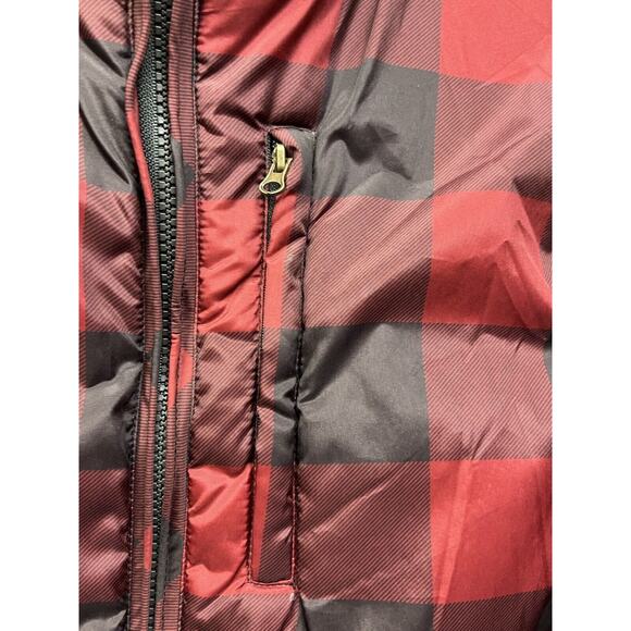 Weatherproof Vest Womens medium Reversible Buffalo Plaid Faux‎ Fur Full Zip - Picture 6 of 10